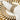 Doos 6 Servetring Breed Metaal Goud