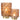 Theelicht - Mozaïek - Glas - Cognac - L
