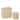 Geurkaars - Leer/ Glas - Beige - 40u