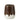 Design Bloempot Twee Kleuren Wit Donkerbruin Large