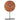 Tafelklok - Rond - Marmer - Terracotta/ Zwart