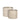 Plantenmanden - Atlantic - Jute - Beige - Set van 2