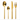 Box - Bestek - B - 24 Stuks - Roestvrij Staal - Blinkend Goud