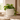 Witte Cementen Bloempot met Ribbelpatroon Small van cement