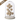 Decoratieve Stolp - Schelpen/ Glas - Wit/ Gebroken Wit - L