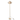 Vloerlamp - Led - Goud - Metaal/ Rookglas