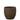 Grote Bloempot met Golvend Design Donkerbruin