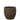 Grote Bloempot met Golvend Design Donkerbruin