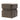 Pouf 40x40x42,5 cm PIAZZA velvet dark grey-brown - Richtjehuisin.nl